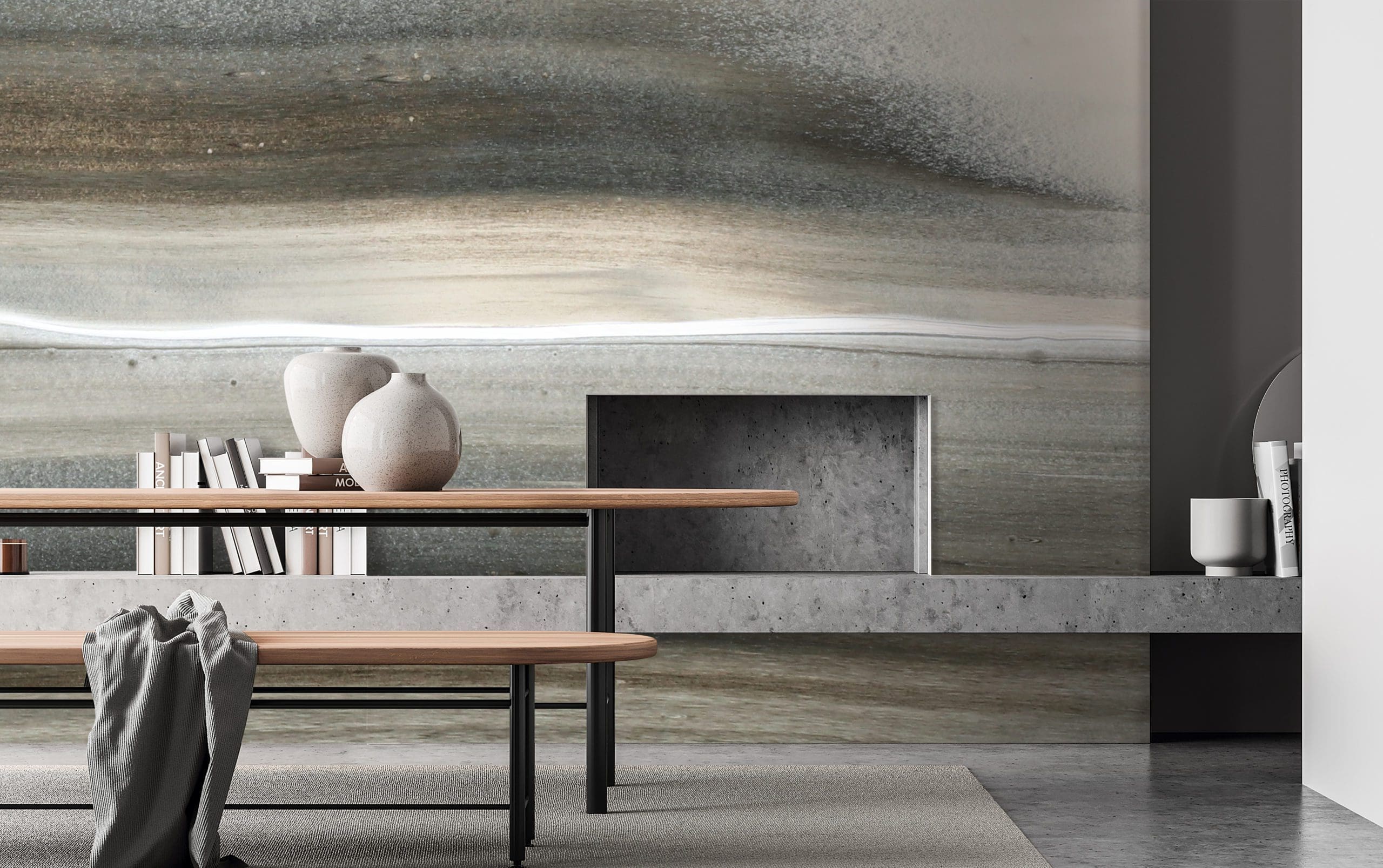 marble effect sandstone wall paper