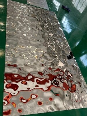 N Pattern photo 001 N Pattern water ripple stainless steel panel for architectural interiors